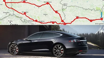 На электромобиле Tesla Model S с Укрины в Європу бесплатно