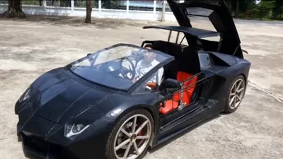 Самодельный Lamborghini оборудовали двигателем от мотоцикла