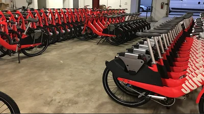 Uber пересаживает на велосипеды