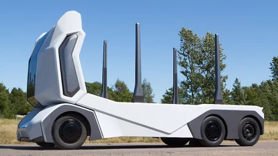 Шведы выкатили на трек грузовой беспилотный Einride T-log на батарейках