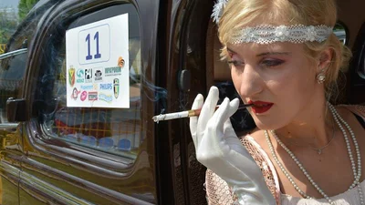 Ретрозліт "Олександрія" на Кіровоградщині: виставка і ралі на вінтажній техніці