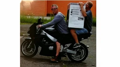 Полиция арестовала двух байкеров с краденым аквариумом