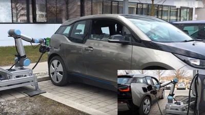 Австрійські інженери створили робота для зарядки електромобіля