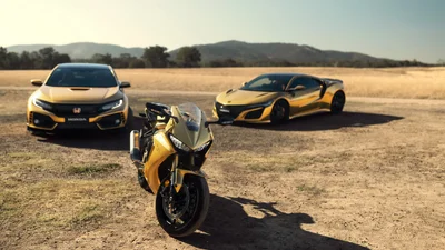 Honda подарувала собі золоті спорткари, мотоцикли і газонокосарку