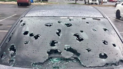 Американці знайшли дешевий і дієвий спосіб захисту машини від граду (відео)