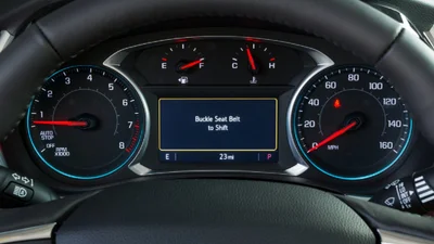 Chevrolet вводит систему, которая не позволит машине ехать, если водитель не пристегнут ремнем безопасности
