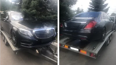 Mercedes-Benz S-класса конфисковали прямо на границе