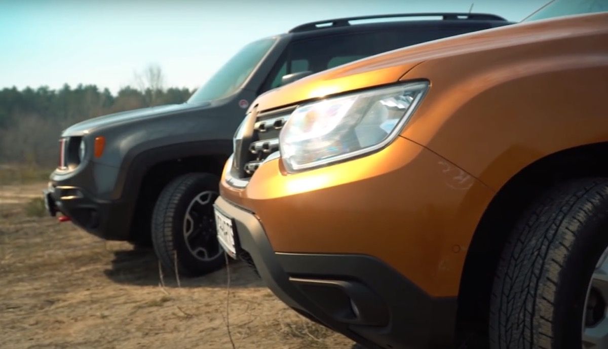 Renault Duster против Jeep Renegade Trail Hawk на бездорожье: видео