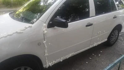 В Киеве появился вандал, который борется с "неправильной" парковкой