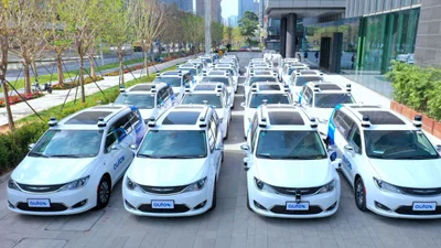 Флот беспилотных такси начал работать в китайском мегаполисе