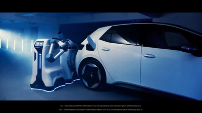 Volkswagen показав робочі прототипи зарядних роботів для електрокарів