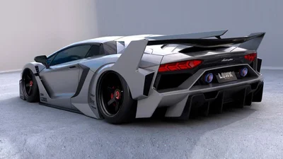 Тюнинг для звездолета: широченный обвес Lamborghini Aventador GT Evo Kit от Liberty Walk