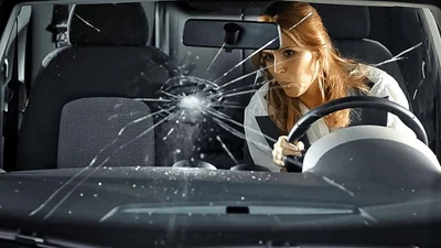 Законен ли штраф за трещину на ветровом стекле?