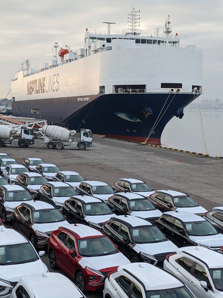 В Украину прибыло огромное судно с тысячами автомобилей (фото) 2