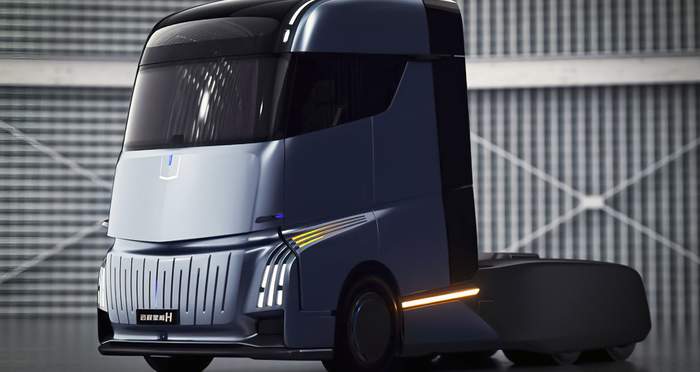 Китайская Geely показала грузовик Homtruck для конкуренции с Tesla Semi (фото) Китайская Geely показала грузовик Homtruck для конкуренции с Tesla Semi (фото)