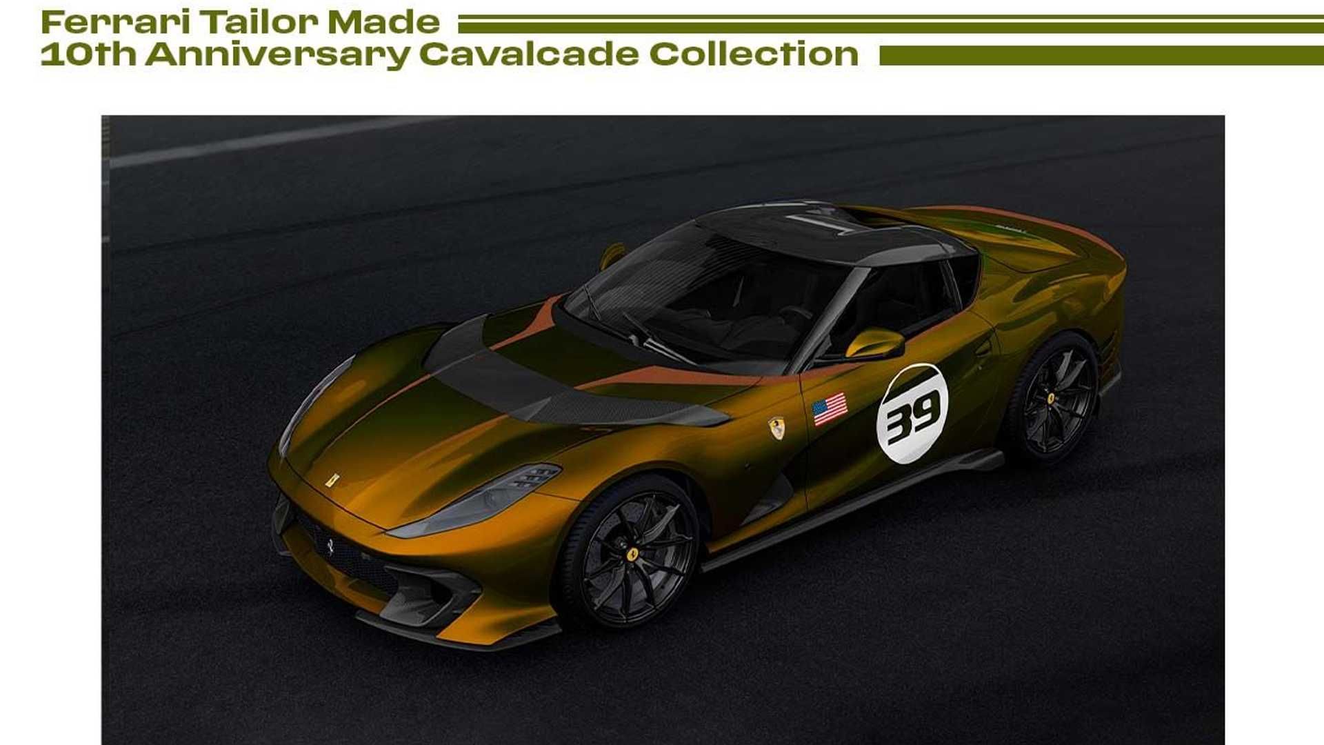 Ferrari показала суперкар в цвете зеленое золото (фото) 1