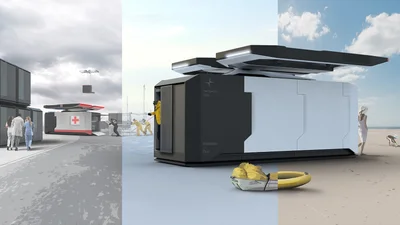 Модульная капсула Polestar Duo может быть летучей спасательной лодкой или мобильным жильем