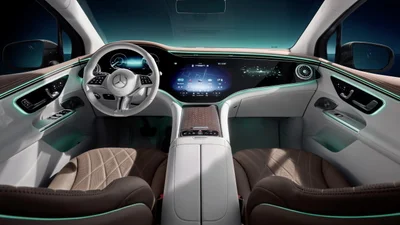 Інтре’єр електричного Mercedes-Benz EQE SUV 2023 - Auto24