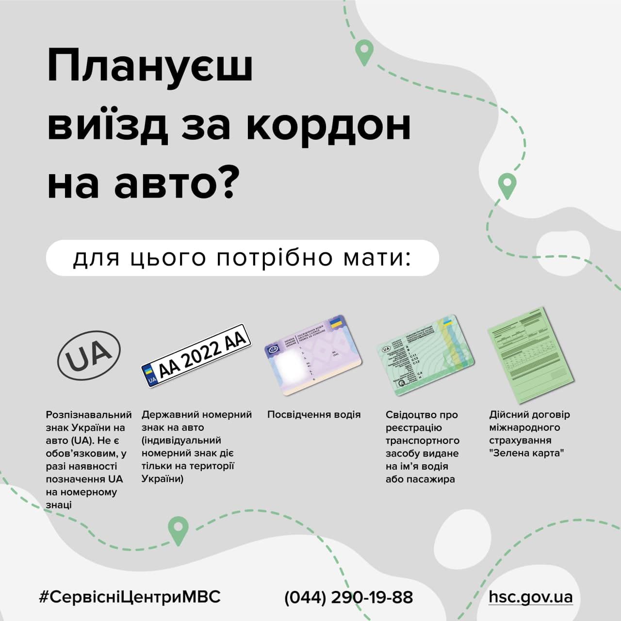 Что нужно для выезда на автомобиле за границу: инфографика