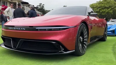 Суперкар Блонди испытала DeLorean Alpha 5