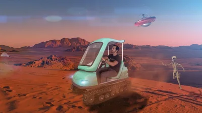 Китайці випустили гусеничний електромобіль: фото