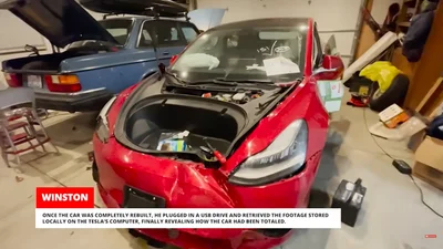 У скільки може обійтись відновлення битої в тотал Tesla Model 3