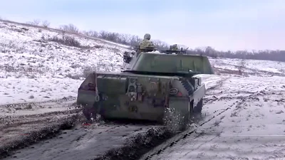 Танки "Леопард" на Харківськомій ділянці фронту - Auto24