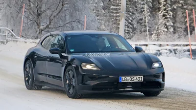Porsche Taycan Sport Turismo 2025: фото без камуфляжа - Auto24