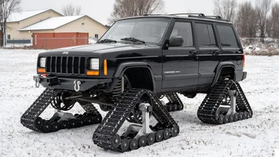 Jeep Cherokee на гусеницах Dominator - Auto24