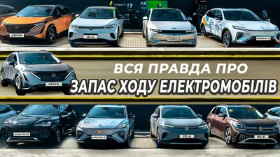 Запас ходу 9 електро-SUV перевірили в реальних в українських умовах: відео