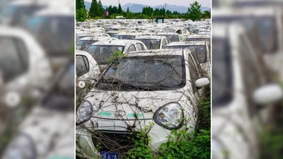 Огромные свалки электрических авто в Китае: фото, видео - Auto24
