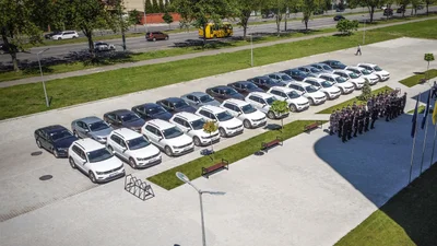 Полиция получила партию новеньких Skoda Octavia и Volkswagen Tiguan