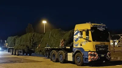 Рождественскую елку в Ватикан доставили тягачом MAN TGS - Auto24