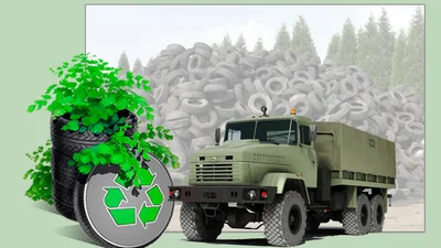 Минобороны монтирует линию по утилизации отработанных шин от военной техники - Auto24