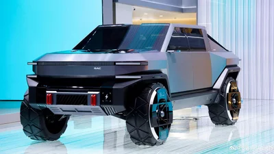 GAC представив футуристичний пікап, що конкуруватиме з Tesla Cybertruck та GMC Hummer EV: фото - Auto24
