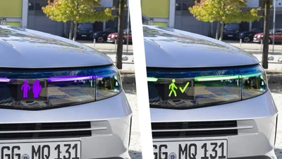 Напівавтономний Opel Grandland показуватиме пішоходам спеціальні сигнали, замість логотипу - Auto24