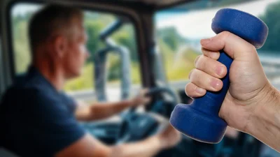 За телефон у руці далекобійника штрафують, а ось за гантель - бояться це робити - Auto24