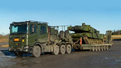 У бронетанкові підрозділи Швеції почали надходити важкі тягачі Scania нового покоління - Auto24